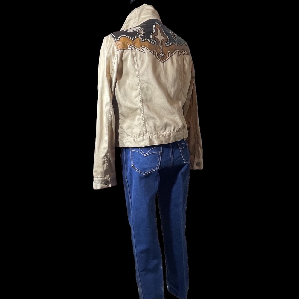 WOMENS, JUNIORS, TEENS, SHORT WESTERN BEIGE JACKET SMALL